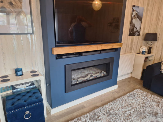 Hewthorn Antique Pine Finish Oak Beam Mantlepiece 7 (W) x 10 (D) cm