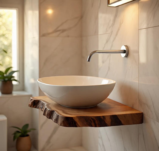 Oaklyn MAX Live Edge Wash Basin Shelf 60 (W) x 4 (D) cm