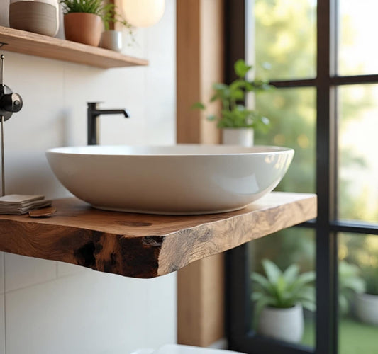 Oaklyn CORE Live Edge Wash Basin Shelf 50 (W) x 4 (D) cm