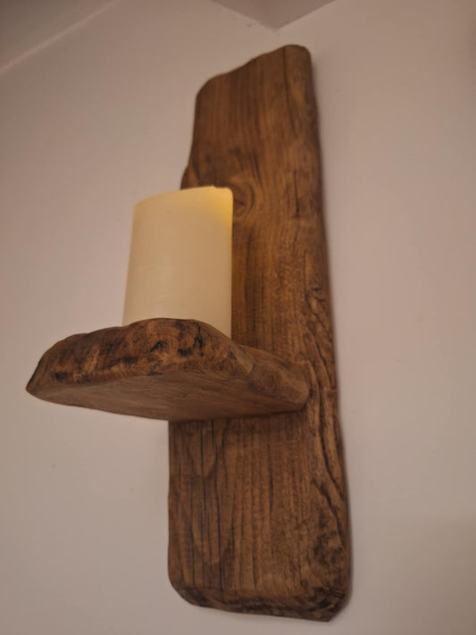 Emberley Rustic Candle Sconce 14 (W) x 19 (D) x 50 (H) cm