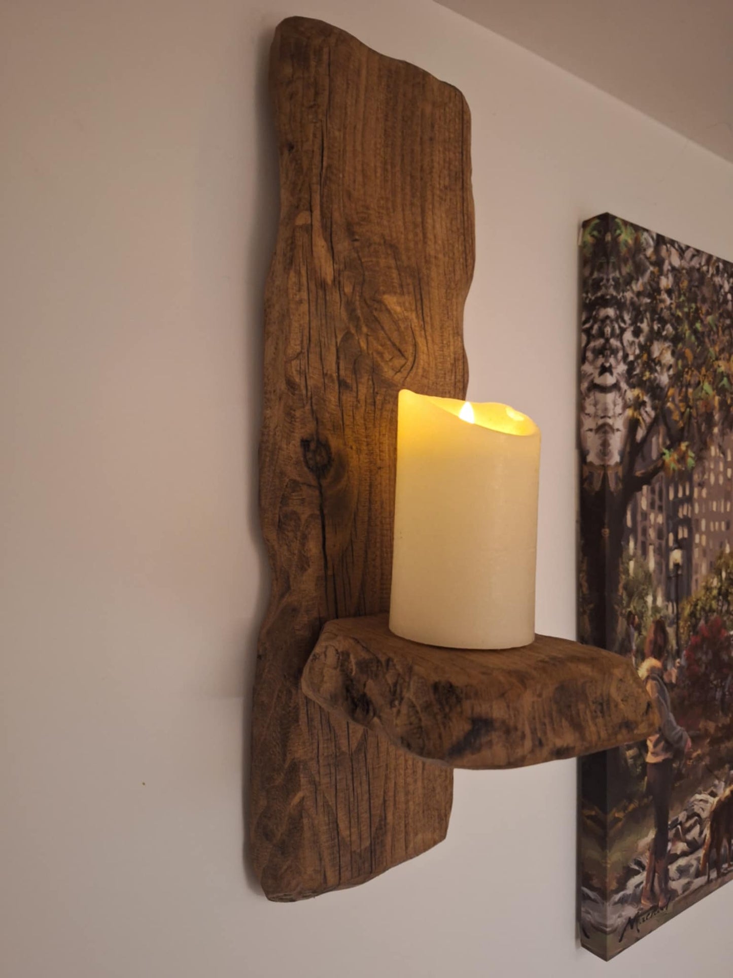 Emberley Rustic Candle Sconce 14 (W) x 19 (D) x 50 (H) cm