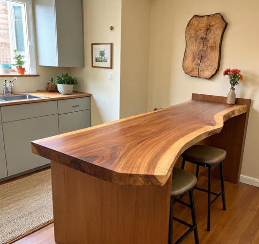 Socotra CORE Live Edge Island Breakfast Bar 50 (W) x 4 (D) cm