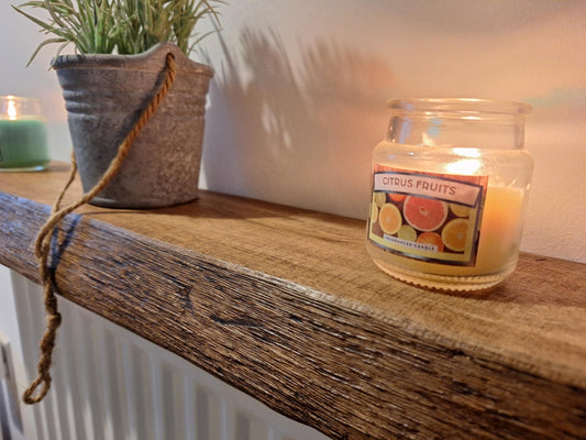 Hobbit's Hole Handcrafted Live Edge Shelf 13 (W) x 4 (D) cm