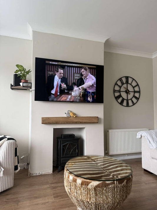 English Country Light Oak Beam Mantlepiece 13 (W) x 13 (D) cm