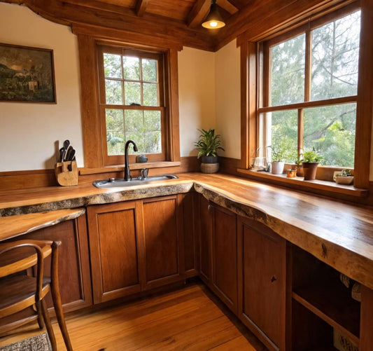 Lignum Live Edge Worktop 63 (W) x 4 (D) cm