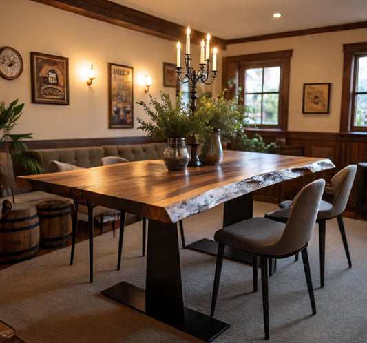 Lignum MAX Live Edge Dining Table Top 95 (W) x 4 (D) cm