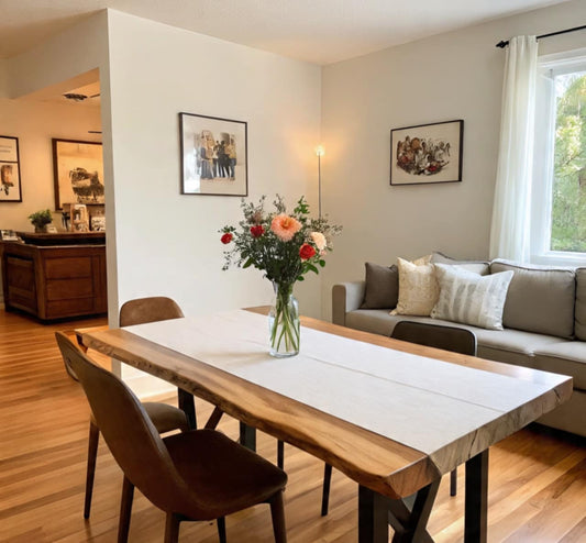 Lignum Live Edge Dining Table Top 75 (W) x 4 (D) cm