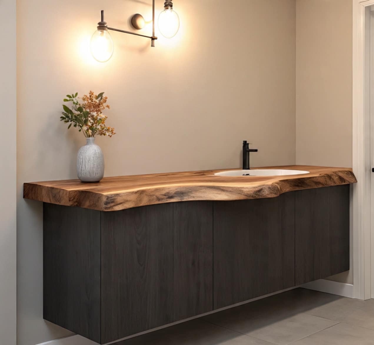 Oaklyn MAX Live Edge Wash Basin Shelf 60 (W) x 7 (D) cm