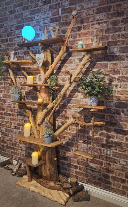 Four Seasons Chestnut Oak Tree Bookcase (7 Shelves)