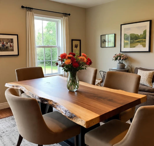Socotra MAX Live Edge Dining Table Top 95 (W) x 4 (D) cm