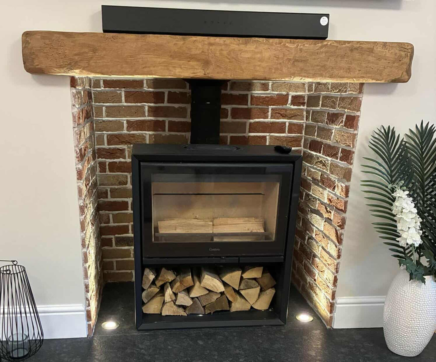 Novo Rustic Cottage Oak Beam Mantlepiece 10 (W) x 15 (D) cm