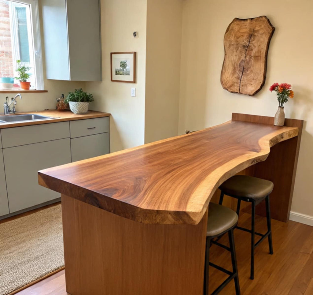 Socotra CORE Live Edge Island Breakfast Bar 50 (W) x 4 (D) cm