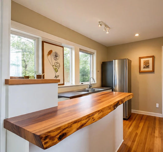 Lignum Live Edge Breakfast Bar 35 (W) x 4 (D) cm