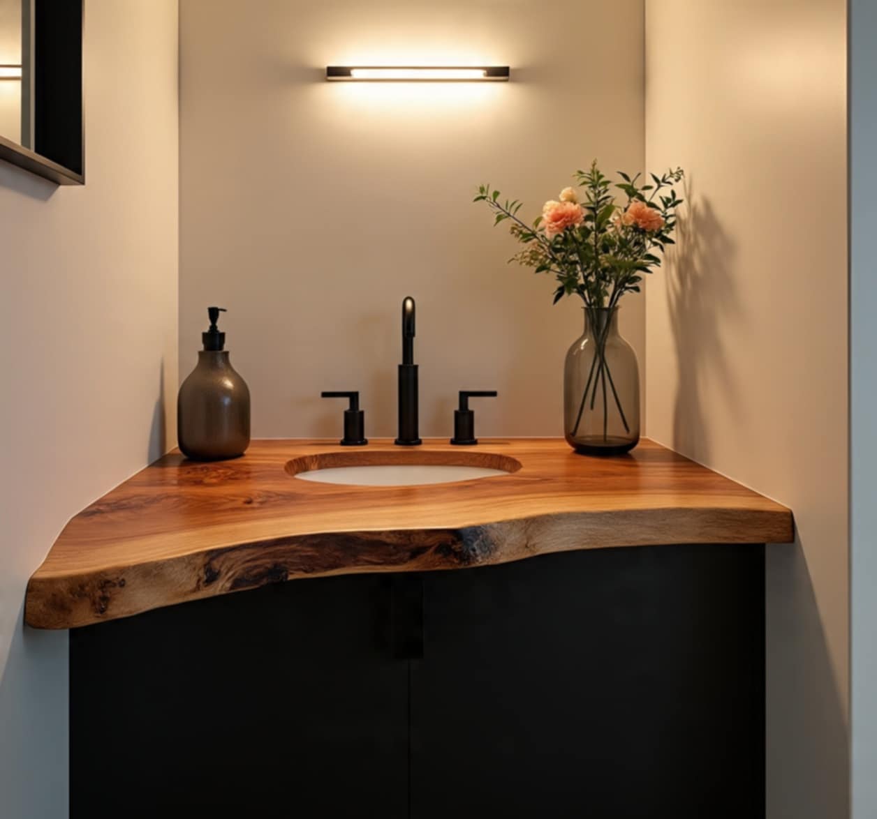Oaklyn CORE Live Edge Wash Basin Shelf 50 (W) x 7 (D) cm