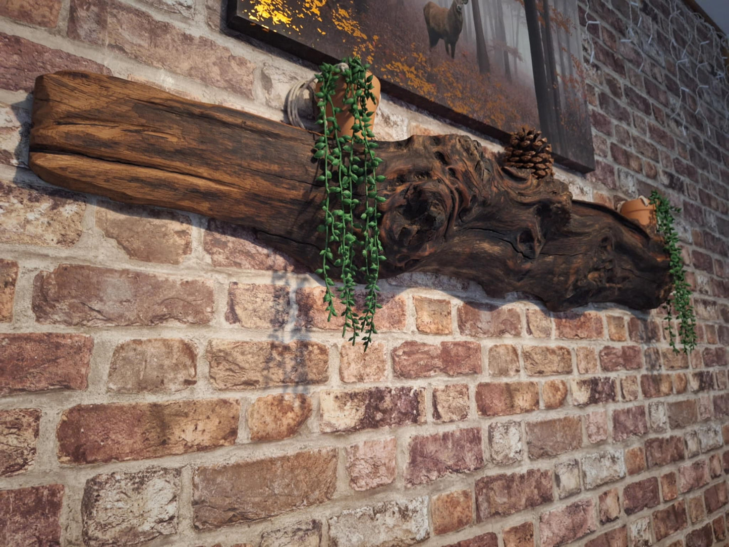 Radagast the Brown's Burl Edge Shelf 10 (W) x 15 (D) cm