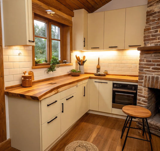 Lignum Live Edge Worktop 63 (W) x 4 (D) cm