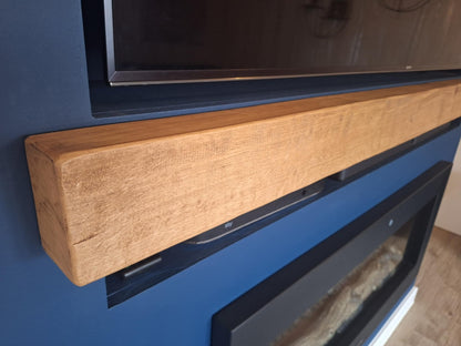 Hewthorn Antique Pine Finish Oak Beam Mantlepiece 7 (W) x 10 (D) cm