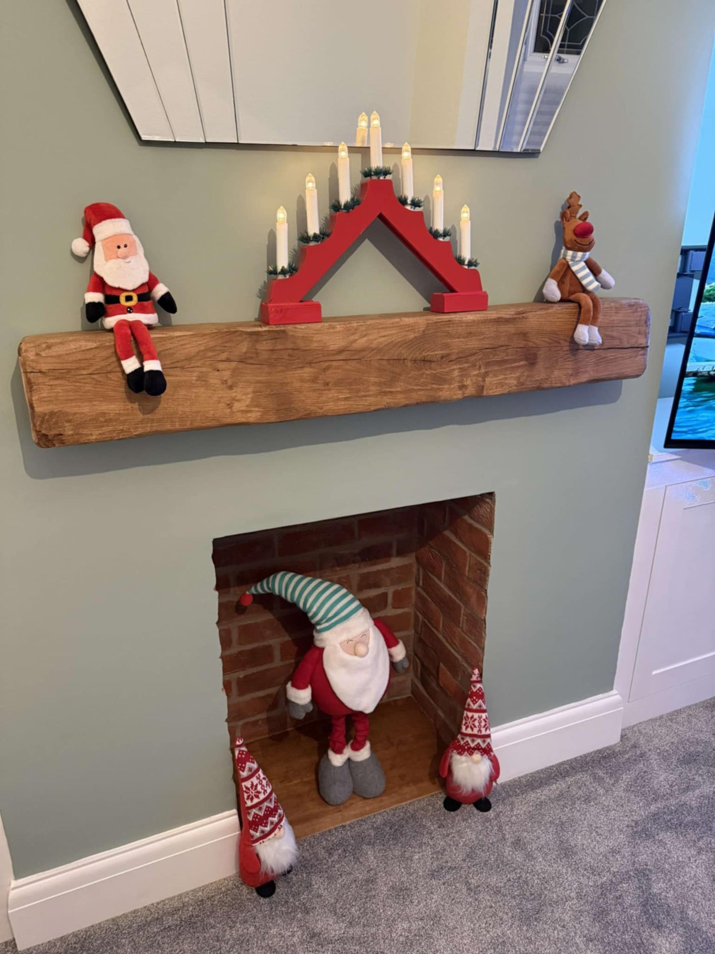 Novo Rustic Farmhouse Oak Beam Mantlepiece 10 (W) x 15 (D) cm