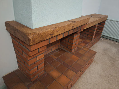 Novo Rustic Farmhouse Oak Beam Mantlepiece 10 (W) x 15 (D) cm