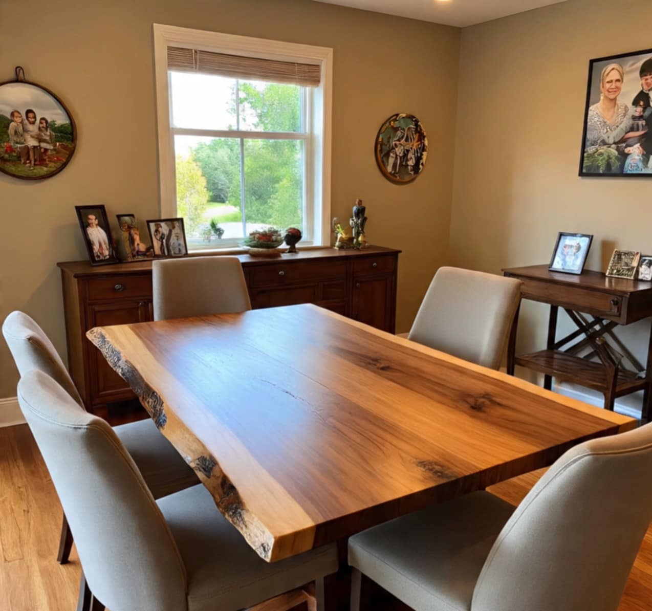 Lignum MAX Live Edge Dining Table Top 95 (W) x 4 (D) cm