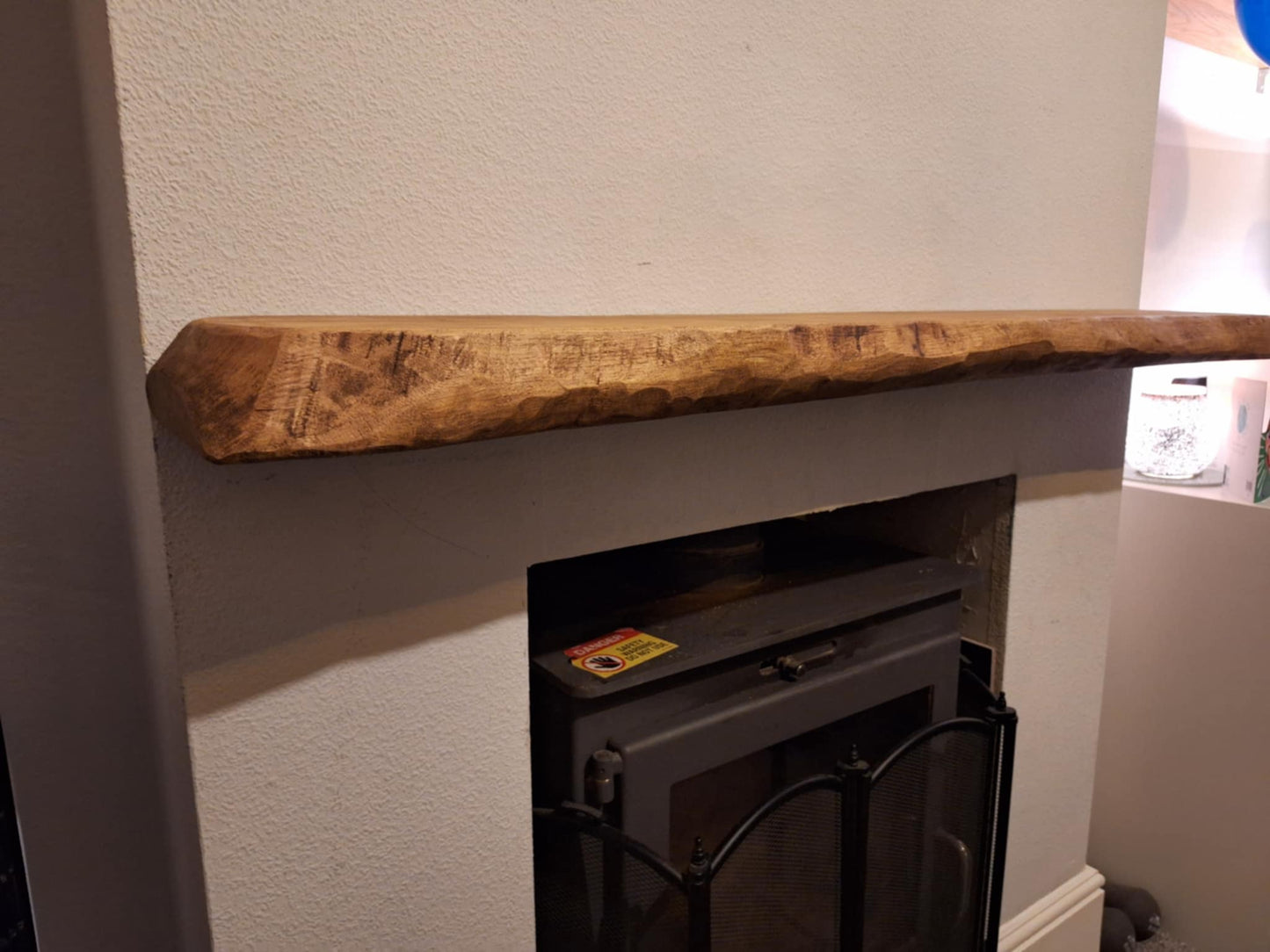 Merry's Handcrafted Waney Edge Mantleshelf 15 (W) x 6 (D) cm