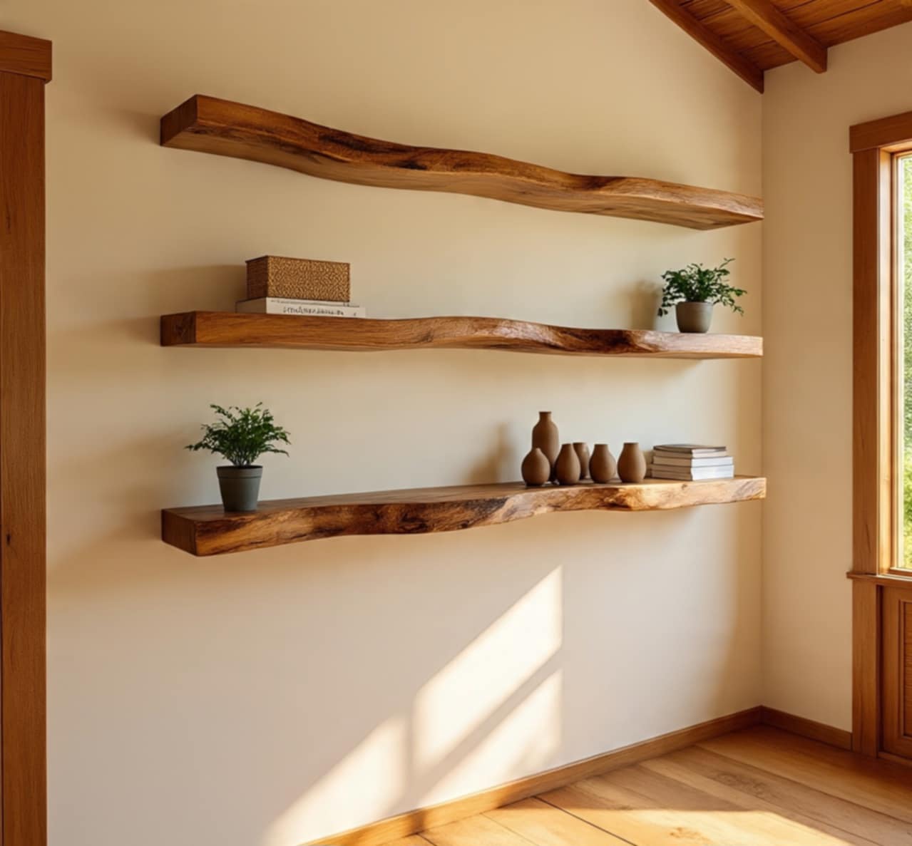 Oaklyn MAX Live Edge Oak Shelf 27 (W) x 4 (D) cm (Brackets Not Included)