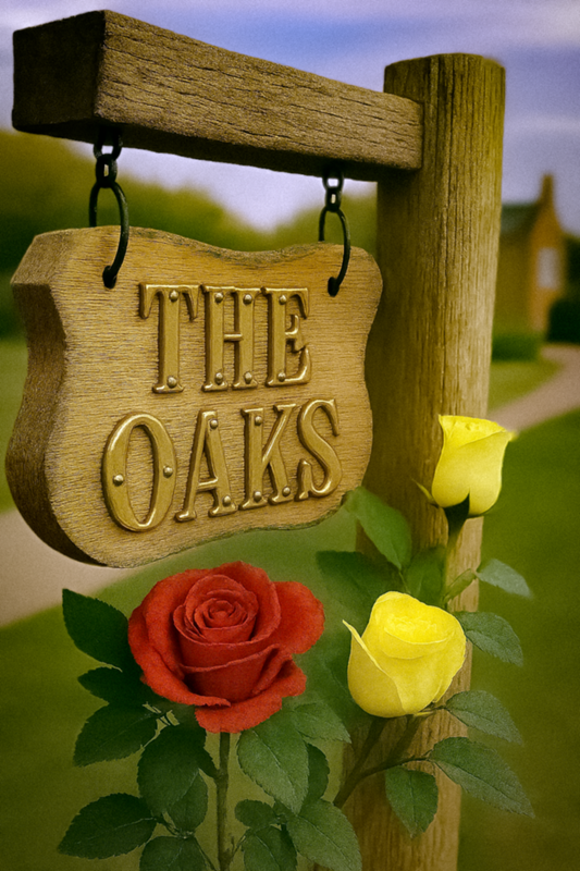 Oakmark MAX Custom Outdoor Hanging Plaque (15+ Letters / Numbers)